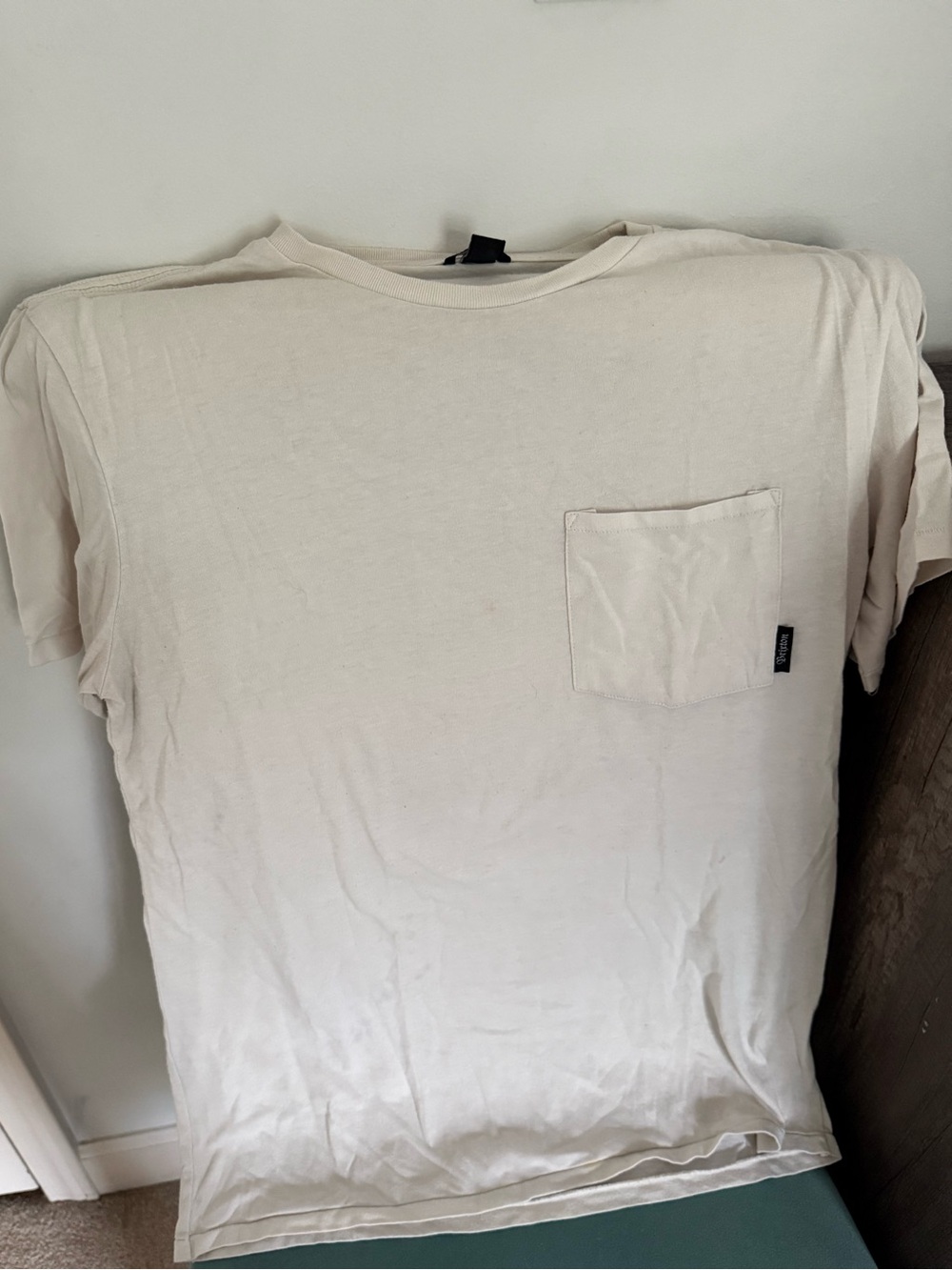 Off white soft Brixton MFG tee (small stain see pictures)